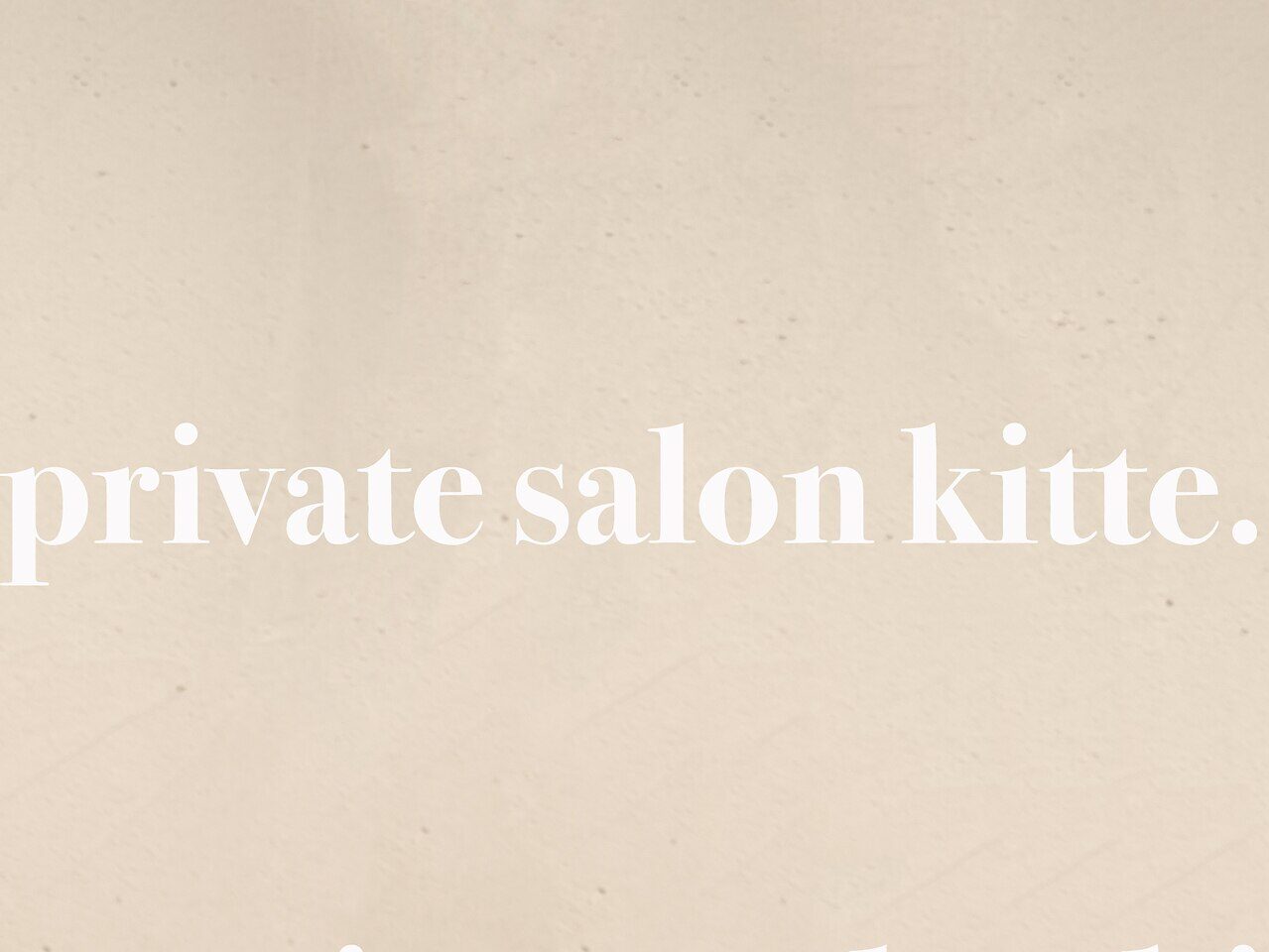 private salon kitte.